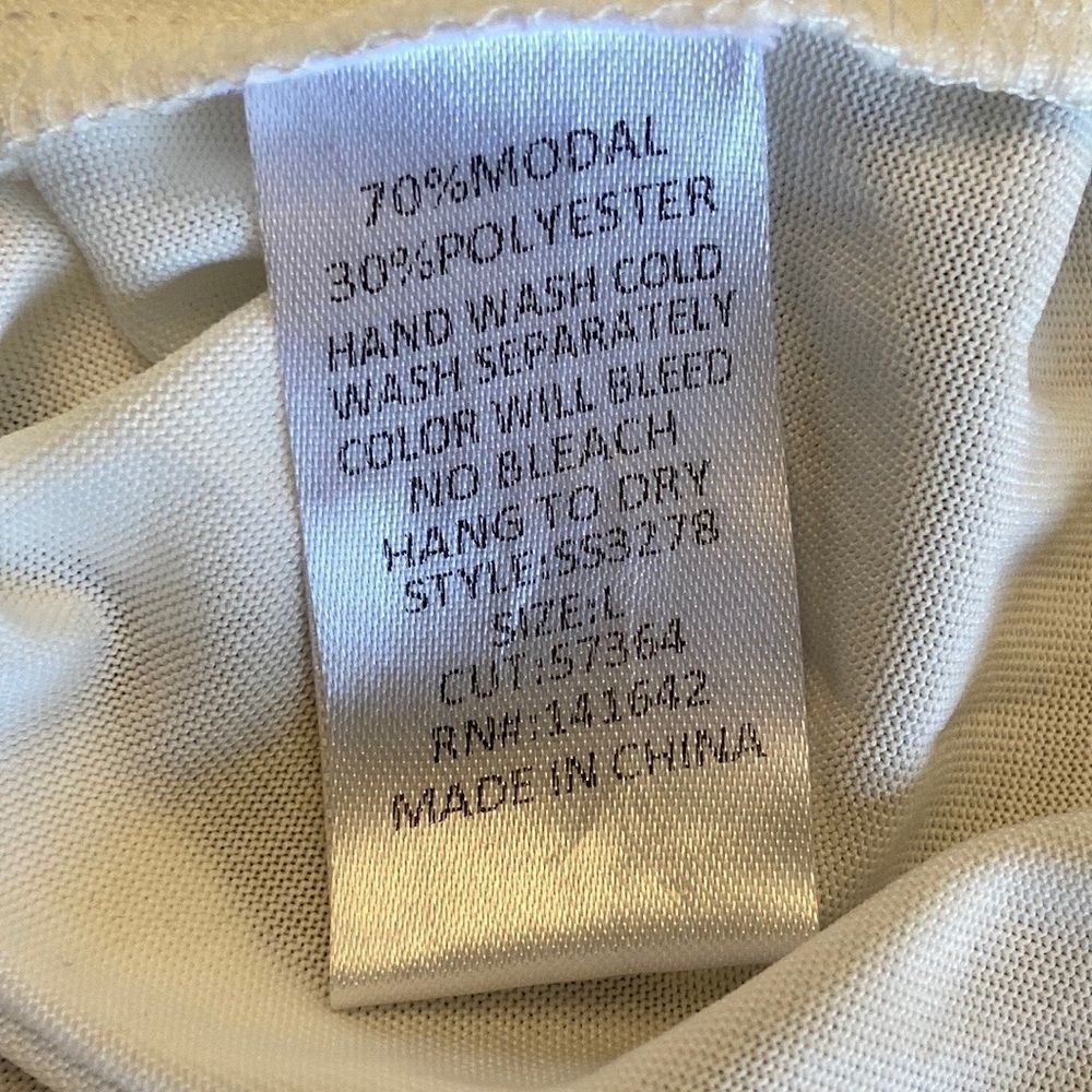She + Sky White Twist Front Top - Large- Minimalist Capsule Casual - Picture 6 of 10